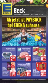 Aktueller EDEKA Supermarkt Prospekt in Güntersleben und Umgebung, "Wir lieben Lebensmittel!" mit 28 Seiten, 20.01.2025 - 25.01.2025