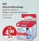 Infrarot-Kinesiotape im V-Markt Prospekt Infrarot-Kinesiotape von SOS im aktuellen V-Markt Prospekt für 4,99 €