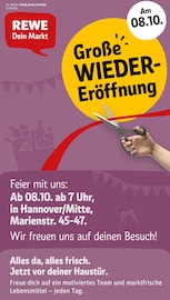 REWE Supermarkt Prospekt der aktuellen Woche mit 34 Seiten, gültig von 05.10.2026 bis 10.10.2026, in Hannover und Umgebung Aktueller REWE Supermarkt Prospekt in Hannover und Umgebung, "Dein Markt" mit 34 Seiten, 05.10.2026 - 10.10.2026