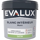 Peinture Blanche intérieure, murs Satin 5 L - Evalux en promo chez Brico Dépôt Vierzon à 25,90 €