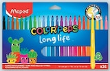 24 feutres de coloriage Color'Peps Long Life - MAPED en promo chez Super U Viry-Châtillon à 0,89 €