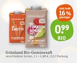 Bio-Gemüsesaft von Grünland im aktuellen tegut Prospekt für 0,99 €