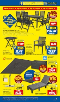 Sonnenschirm im Lidl Prospekt "LIDL LOHNT SICH" mit 66 Seiten (Trier)