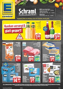 EDEKA Prospekt der Woche "Wir lieben Lebensmittel!" Seite 1, 23.02.2026 bis 28.02.2026 für Rehau Aktueller EDEKA Prospekt "Wir lieben Lebensmittel!" Seite 1 von 34 Seiten für Rehau