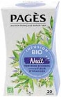 INFUSION NUIT BIO - PAGÈS dans le catalogue Intermarché