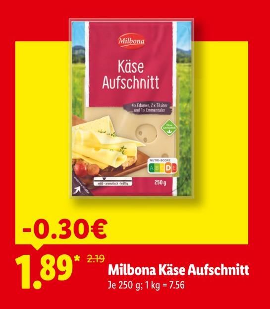 Käse Aufschnitt