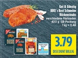 Aktuelle Steak Angebote bei diska in Erlangen Aktuelles BBQ's Best Schweine Rückensteaks Angebot bei diska in Erlangen ab 3,79 €