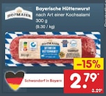 Netto Marken-Discount Vohburg - Bayerische Hüttenwurst Angebot im Prospekt Bayerische Hüttenwurst bei Netto Marken-Discount im Vohburg Prospekt für 2,79 €