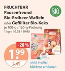 Pausenfreund Bio-Erdbeer-Waffeln oder Gefüllter Bio-Keks von Fruchtbar im aktuellen V-Markt Prospekt für 1,99 €