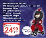Horror Puppe auf Fahrrad im Angebot bei GLOBUS in Jena Horror Puppe auf Fahrrad Angebote von PartyX People bei GLOBUS Jena für 24,99 €