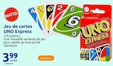 Jeu de cartes UNO Express - MATTEL à 3,99 € dans le catalogue Action