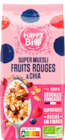 MUESLI AUX FRUITS ROUGES HAPPY BIO - HAPPY BIO dans le catalogue Auchan Hypermarché