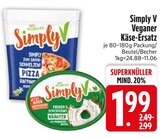 Veganer Käse-Ersatz von Simply V im aktuellen EDEKA Prospekt für 1,99 €