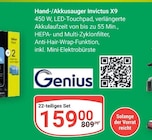 GLOBUS Maintal - Hand-/Akkusauger Invictus X9 Angebot im Prospekt Hand-/Akkusauger Invictus X9 bei GLOBUS im Maintal Prospekt für 159,00 €