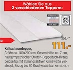 Aktuelle Matratze Angebote bei Zurbrüggen in Essen Aktuelles Kaltschaumtopper Angebot bei Zurbrüggen in Essen ab 111,00 €