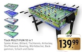 Tisch MULTI FUN 10 in 1 Angebote bei E center Leonberg für 139,99 €
