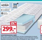 7 Zonen Matratze im Segmüller Prospekt Taschenfederkernmatratze "Apollo" von winkle im aktuellen Segmüller Prospekt für 299,00 €