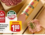 Leberwurst mit Kalbfleisch im Angebot bei REWE in Ahlen Leberwurst mit Kalbfleisch Angebote von REWE Hausmarke bei REWE Ahlen für 1,00 €