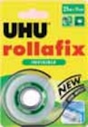 Rollafix transparent dévidoir 25mx19mm - UHU dans le catalogue Intermarché