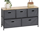 Commode Tissa 5 tiroirs - Maxi Bazar à Saint-Maur-des-Fossés Commode Tissa 5 tiroirs en promo chez Maxi Bazar Saint-Maur-des-Fossés à 59,99 €