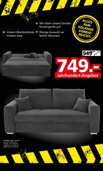 Couch im Segmüller Prospekt "LAGERAUSVERKAUF BEI SEGMÜLLER" mit 56 Seiten (Frankfurt (Main))