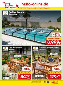 Gartensitzmöbel im Netto Marken-Discount Prospekt "Aktuelle Angebote" mit 49 Seiten (Bonn)