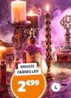 Bougie crânes LED en promo chez Gifi Bougie crânes LED dans le catalogue Gifi