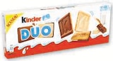 Biscuit chocolat au lait et chocolat blanc - KINDER DUO en promo chez Super U Biscuit chocolat au lait et chocolat blanc - KINDER DUO dans le catalogue Super U