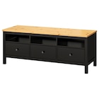 TV-Bank schwarzbraun/hellbraun von HEMNES im aktuellen IKEA Prospekt