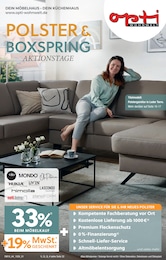 Der aktuelle Opti-Wohnwelt Prospekt Polster & Boxspring Aktionstage