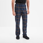 Pantalon de pyjama coton coupe droite bleu homme dans le catalogue La Halle