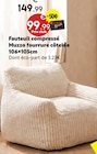 Promo Fauteuil compressé fourrure côtelée à 99,99 € dans le catalogue Maxi Bazar à Herblay