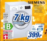 Waschmaschine Angebote von Siemens bei HEM expert Schwäbisch Hall für 449,00 €