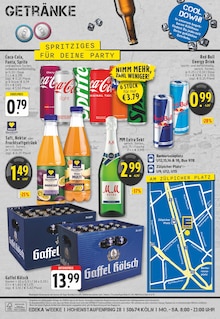Coca Cola im aktuellen EDEKA Prospekt (Köln) Coca Cola im EDEKA Prospekt "Aktuelle Angebote" mit 8 Seiten (Köln)