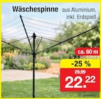 Wäschespinne im Angebot bei Zimmermann in Halberstadt Wäschespinne Angebote bei Zimmermann Halberstadt für 22,22 €
