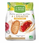 Pain grillé épeautre - 225 g - MOULIN DU PIVERT - NaturéO à Lille Pain grillé épeautre - 225 g - MOULIN DU PIVERT en promo chez NaturéO Lille à 3,75 €