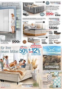 Bettwäsche im Ostermann Prospekt "Beste Ideen für Ihre neuen Möbel - Das Zuhause des Wohnens" mit 16 Seiten (Bottrop)