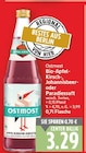 Bio-Apfel-Kirsch-Johannisbeer- oder Paradiesesaft von Ostmost im aktuellen E center Prospekt