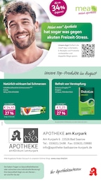 mea - meine apotheke Prospekt für Wendisch Rietz mit 4 Seiten mea - meine apotheke Prospekt für Wendisch Rietz: "Unsere August-Angebote", 4 Seiten, 01.08.2026 - 31.08.2026