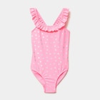 Promo Maillot de bain une pièce à volants rose fluo fille à 12,99 € dans le catalogue La Halle à Brives-Charensac