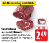 Aktuelles Rindersteaks aus dem Entrecôte Angebot bei EDEKA in Heilbronn ab 2,49 €