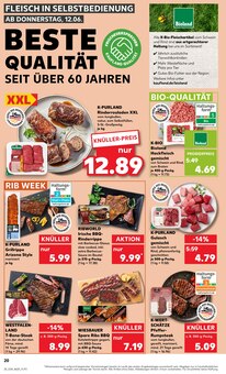 Rinderrouladen im aktuellen Kaufland Prospekt (Essen) Rinderrouladen im Kaufland Prospekt "KNĂśLLER" mit 54 Seiten (Essen)