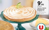 Tarte citron meringuée 6 parts - U dans le catalogue Super U