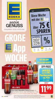 EDEKA Prospekt der Woche "Aktuelle Angebote" Seite 1, 02.02.2026 bis 07.02.2026 für Schonach Aktueller EDEKA Prospekt "Aktuelle Angebote" Seite 1 von 54 Seiten für Schonach