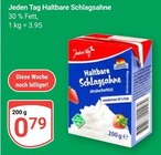 Haltbare Schlagsahne Angebote von Jeden Tag bei GLOBUS Hof für 0,79 €