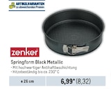 Springform Black Metallic Angebote von zenker bei Metro Bochum für 8,32 €