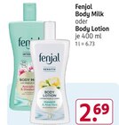 Body Milk oder Body Lotion von Fenjal im aktuellen Rossmann Prospekt für 2,69 €
