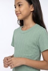 T-shirt en pointelle unie en promo à 5,99 € chez Monoprix Margaret T-shirt en pointelle unie dans le catalogue Monoprix Margaret