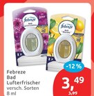 Bad Lufterfrischer von Febreze für 3,49 € bei budni im Angebot Bad Lufterfrischer von Febreze im aktuellen budni Prospekt