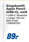 Eingabestift Apple Pencil (USB-C), weiß Angebote von Apple bei expert Neumünster für 89,00 €